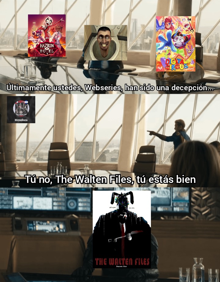 No se me ocurre título, diré cosas al azar, webseries, the walten files, lombriz, gingivitis, hipotalamo :Deadpool: - meme