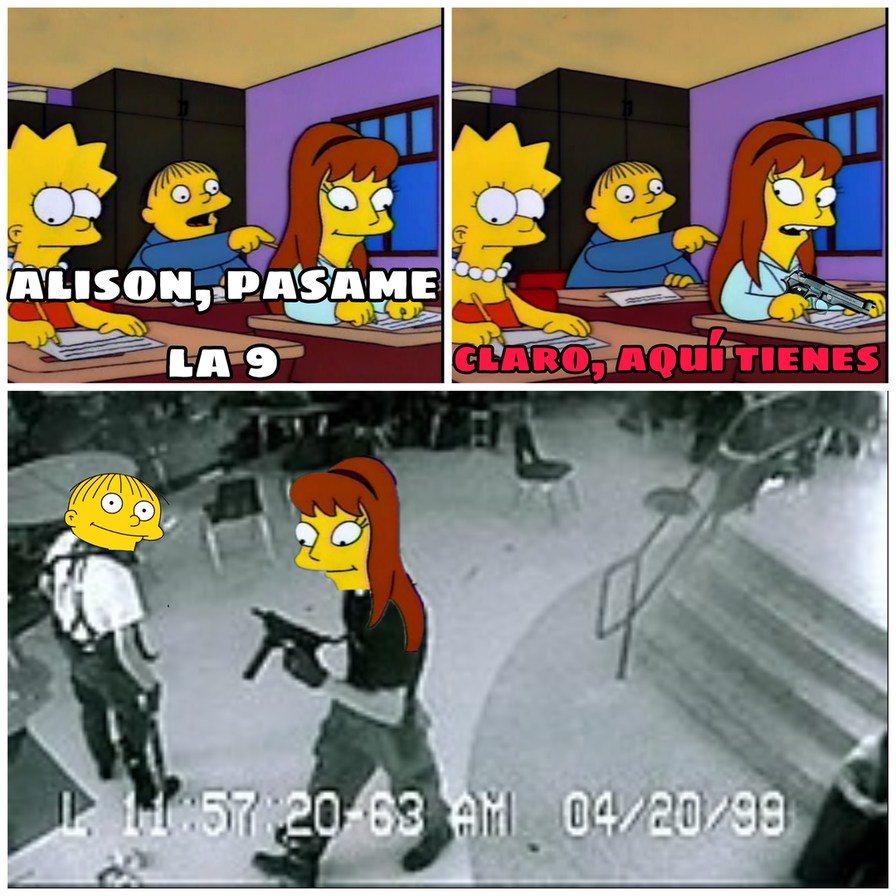 Lisa fue la primer víctima - meme