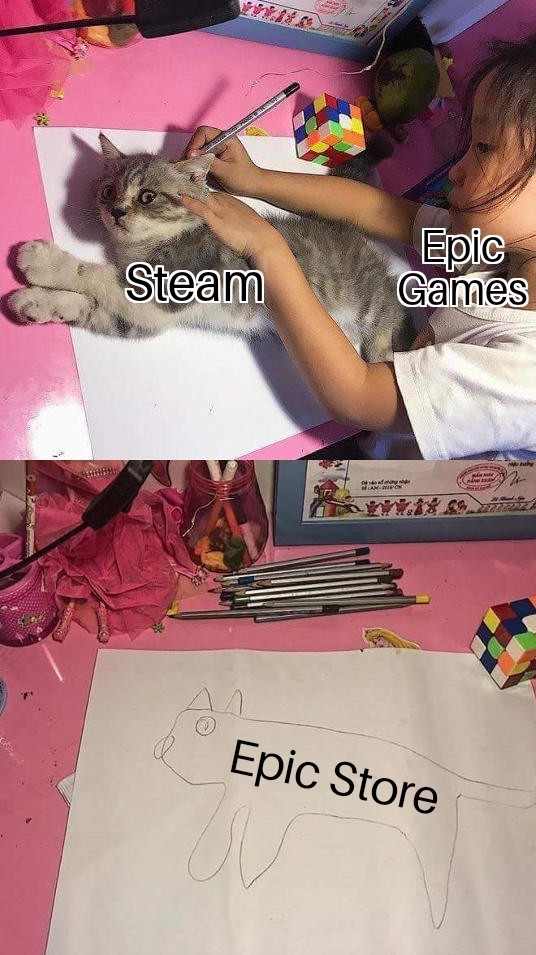 I f*ing hate Epic Games - meme