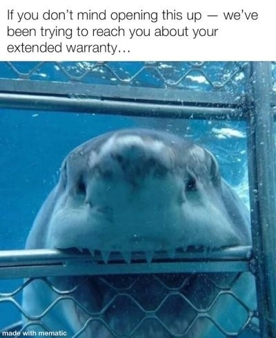 Extended warranty - meme