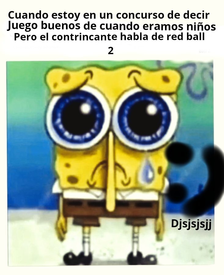 Bob esponja triste