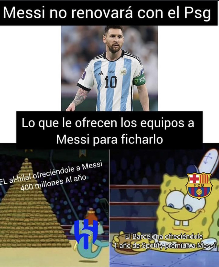Messi cuesta más que toda Latam - meme