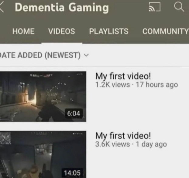 dementia gaming - meme