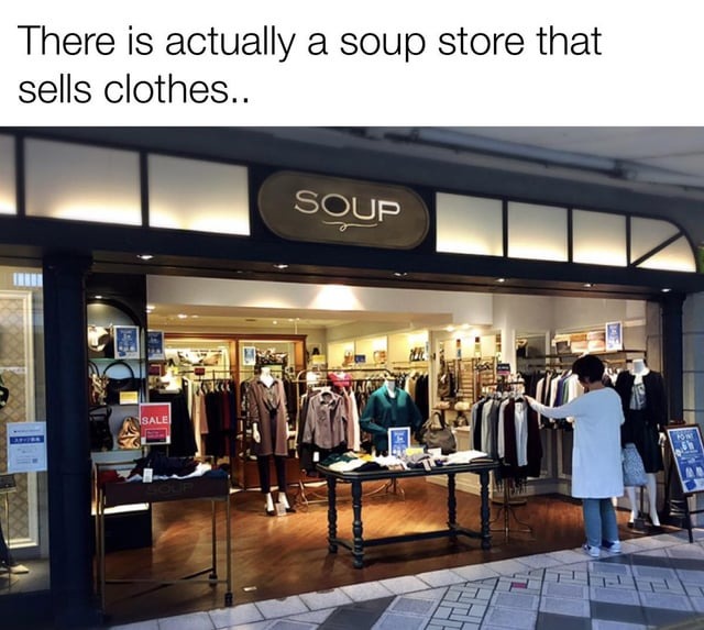 Soup store - meme