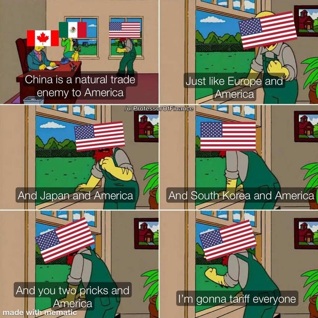 New tariffs for everyone - meme