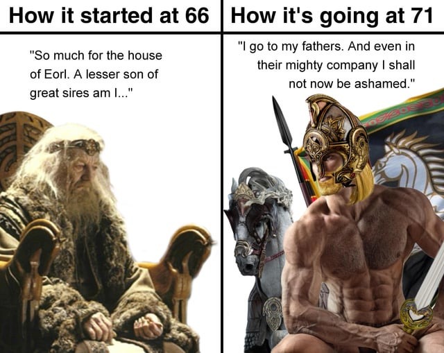 Theoden King will live forever - meme