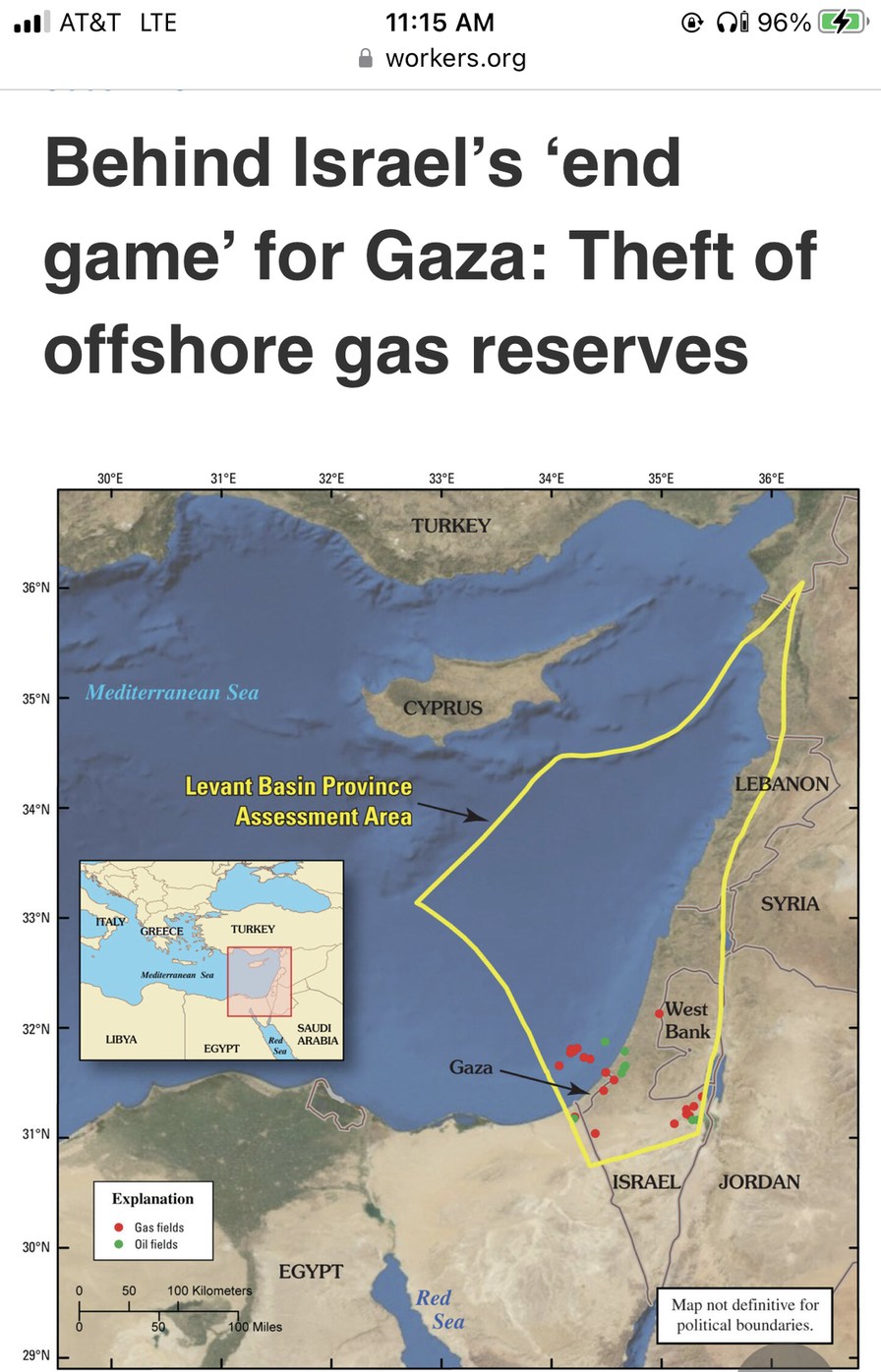 Gas in the north push Palestines to the south - meme