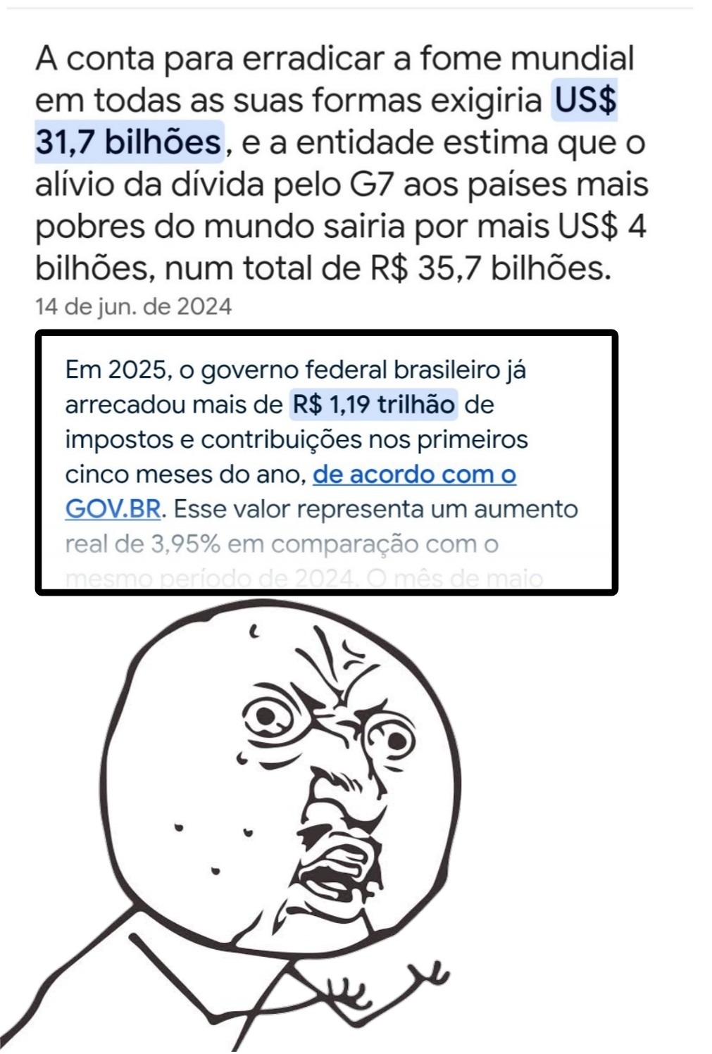 Algo de errado não está certo - meme