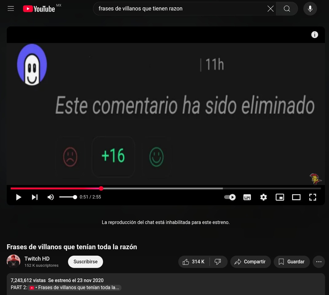 Los villanos son los héroes de una historia mal contada - meme