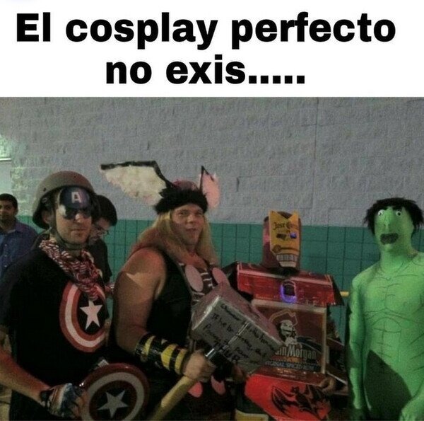 el cosplay perfecto existe - meme