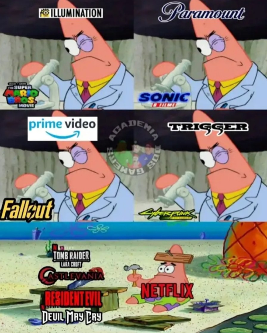 Adaptação da Netflix - meme