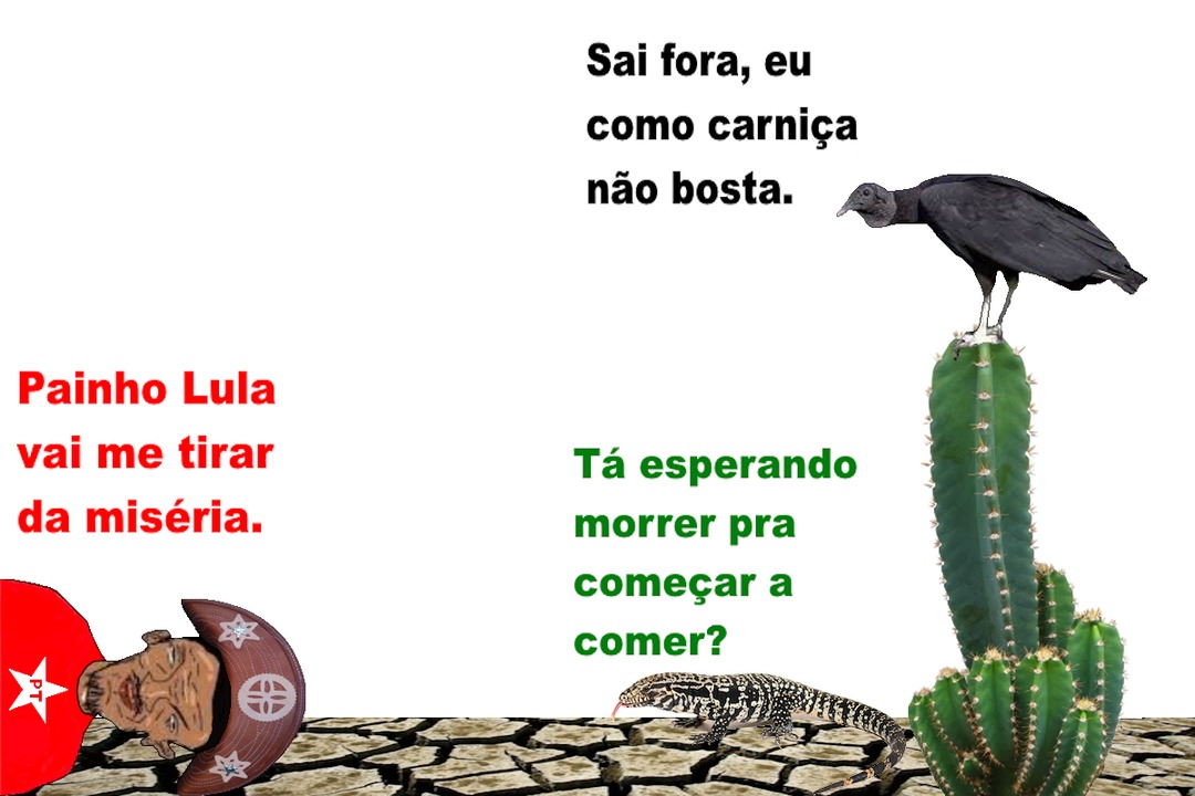 Historia do nordestino o teiú e o urubu - meme