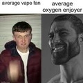 Gigachad oxygen enjoyer meme