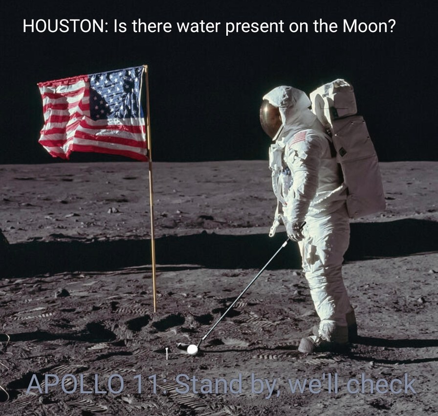 Whalers on the moon - meme