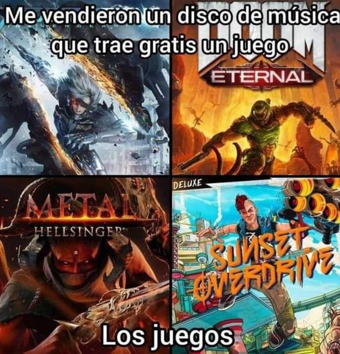Juegazos con bandas sonoras excepcionales - meme