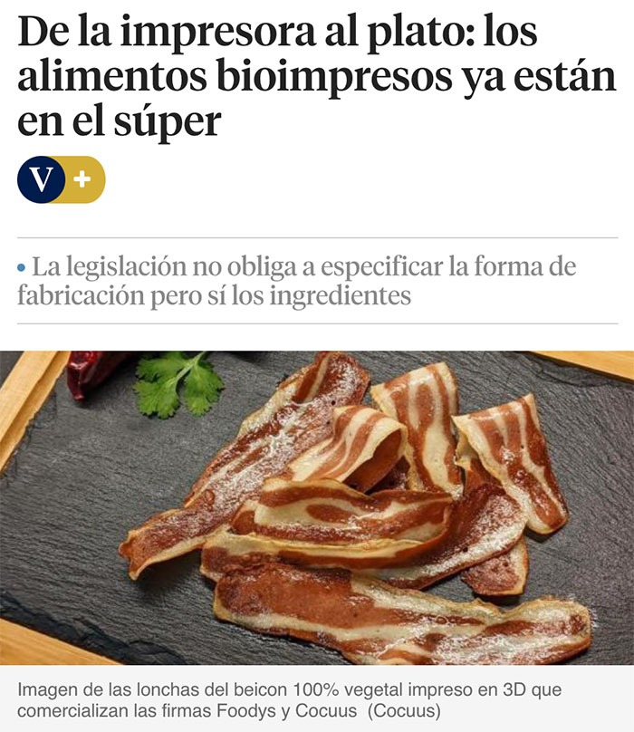 Ya puedes comer beicon de impresora y ni te enteras - meme