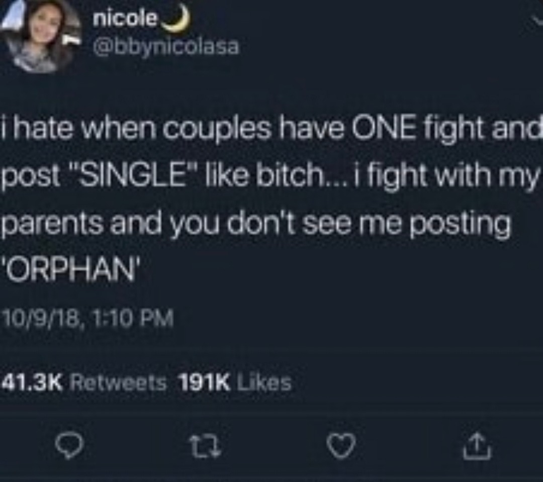 Fighting once doesn’t make you single, it’s not orphan rules - meme