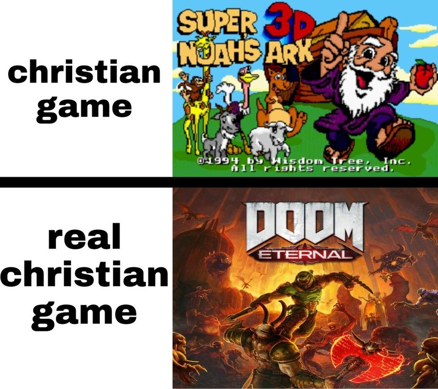 Christian games - meme
