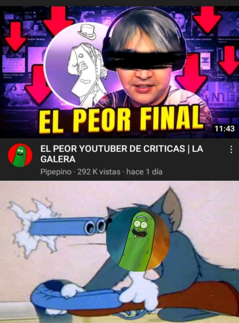 "EL PEOR YOUTUBER DE CRITICAS" - meme