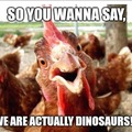 Chickens are dinosaurs.