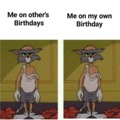 Me on my own birthday