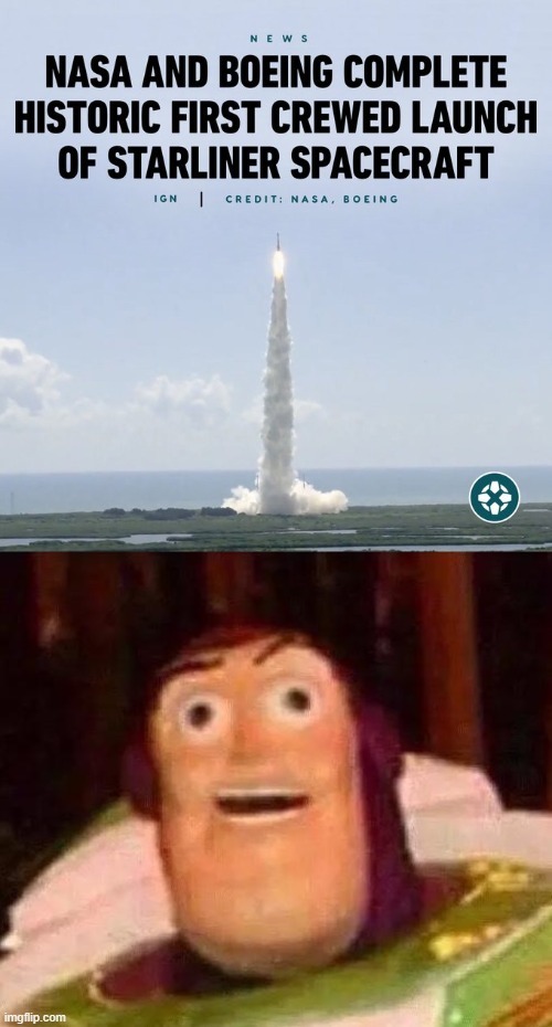 Starliner launch meme