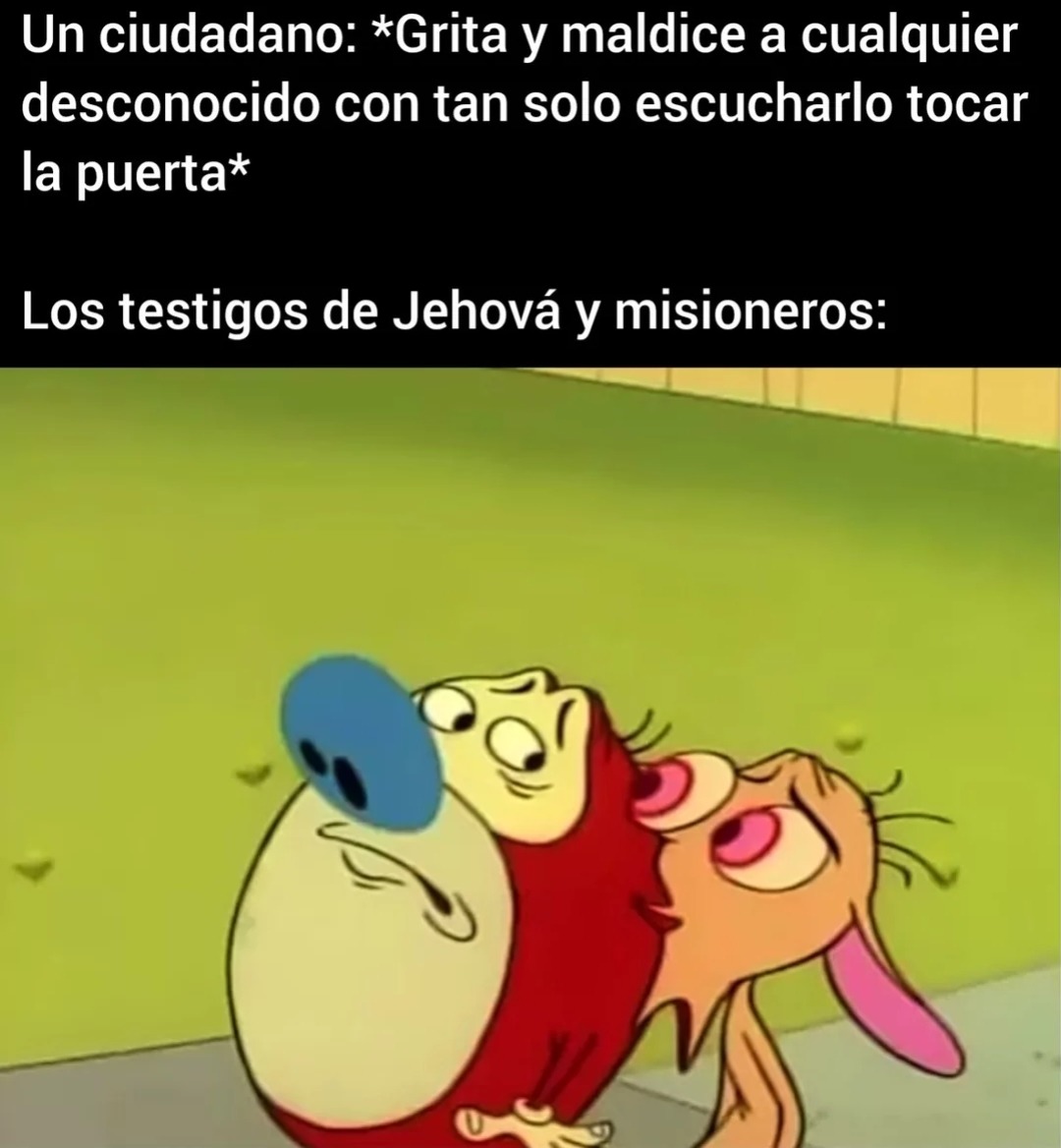 Dios, Tengo ganas de tener sexo con Stimpy - meme