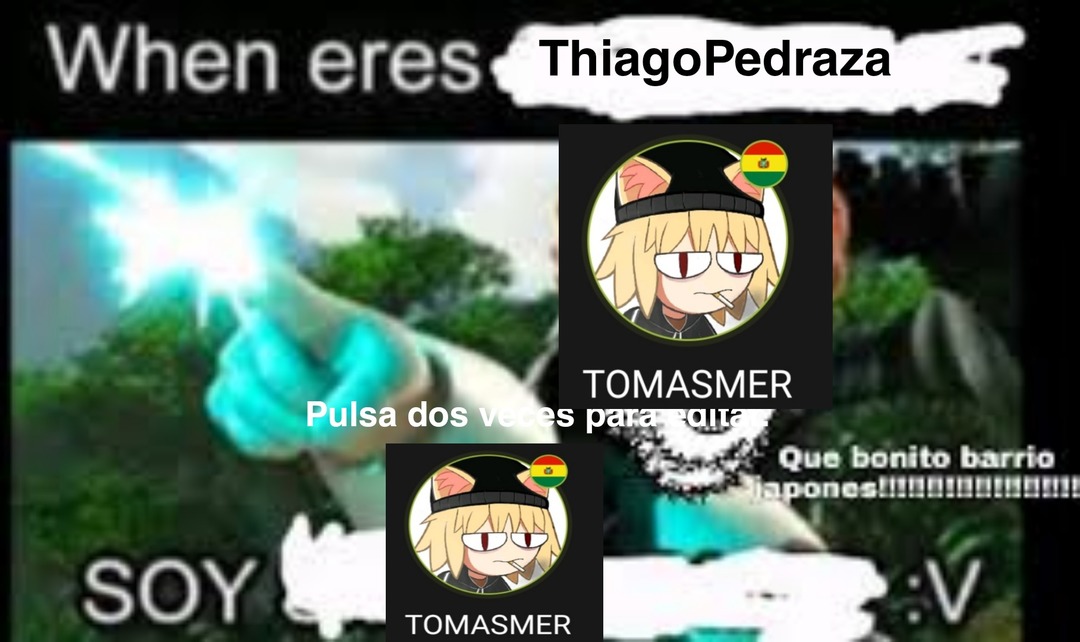 Tomasmer es ThiagoPedraza - meme