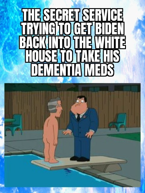 Biden is dementia man - meme