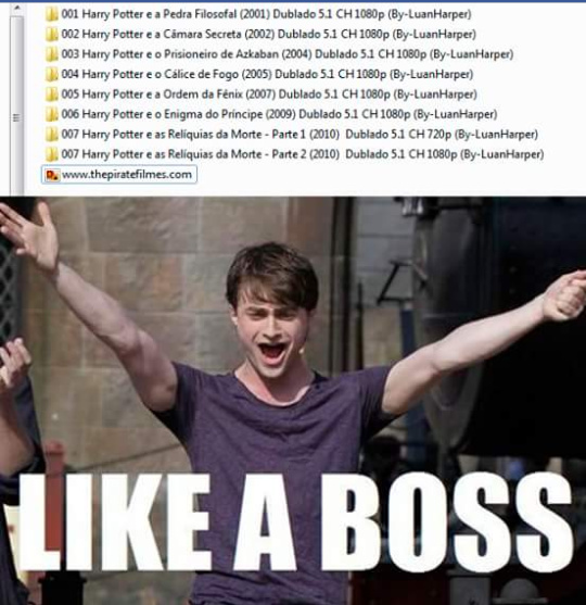 Partiu maratona de Harry Potter - meme