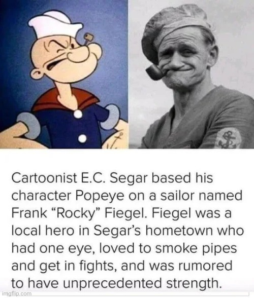 Fun fact: His strength was based on cocaine - meme