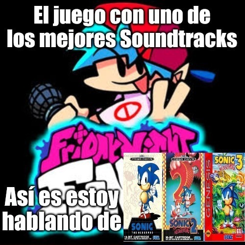 Es que la saga clasica de Sonic tiene uno de los mejores Soundtracks - meme