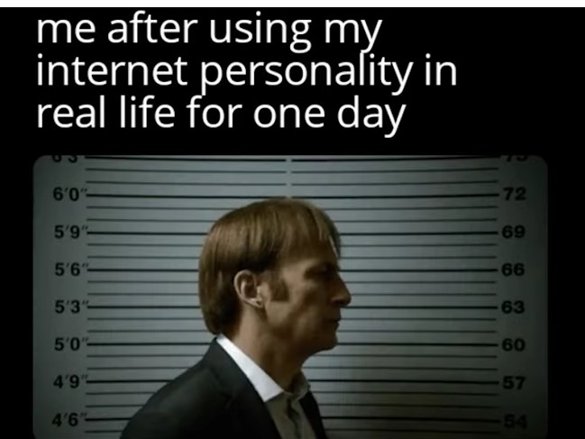 The internet personality - meme