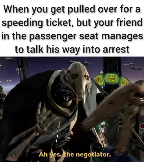 Speeding ticket meme