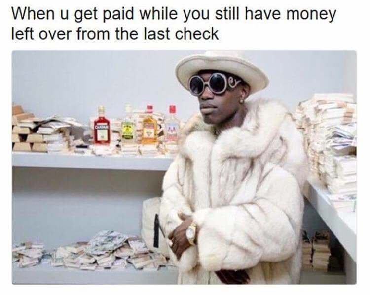 Getting rich bitch - meme