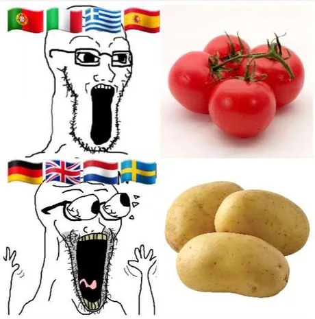 Potato and Tomato - meme