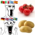 Potato and Tomato