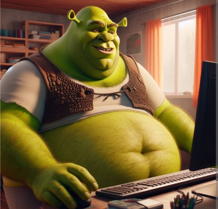 Cómo ser vería Shrek si fuera memedroider