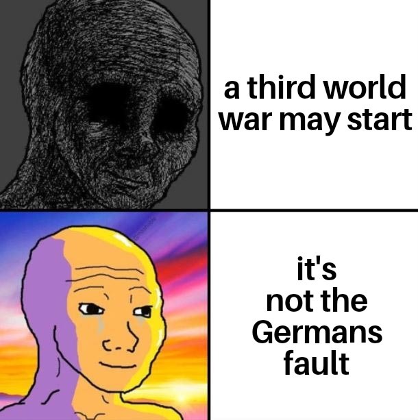 A third world war may start, but this time it's not Germany's fault - meme