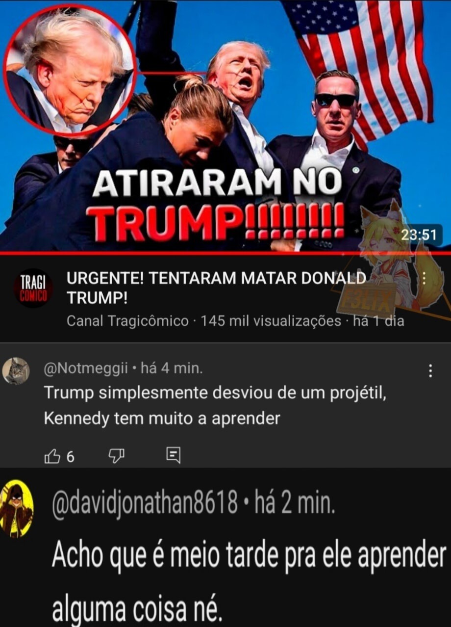 Atiraram no Trump - meme