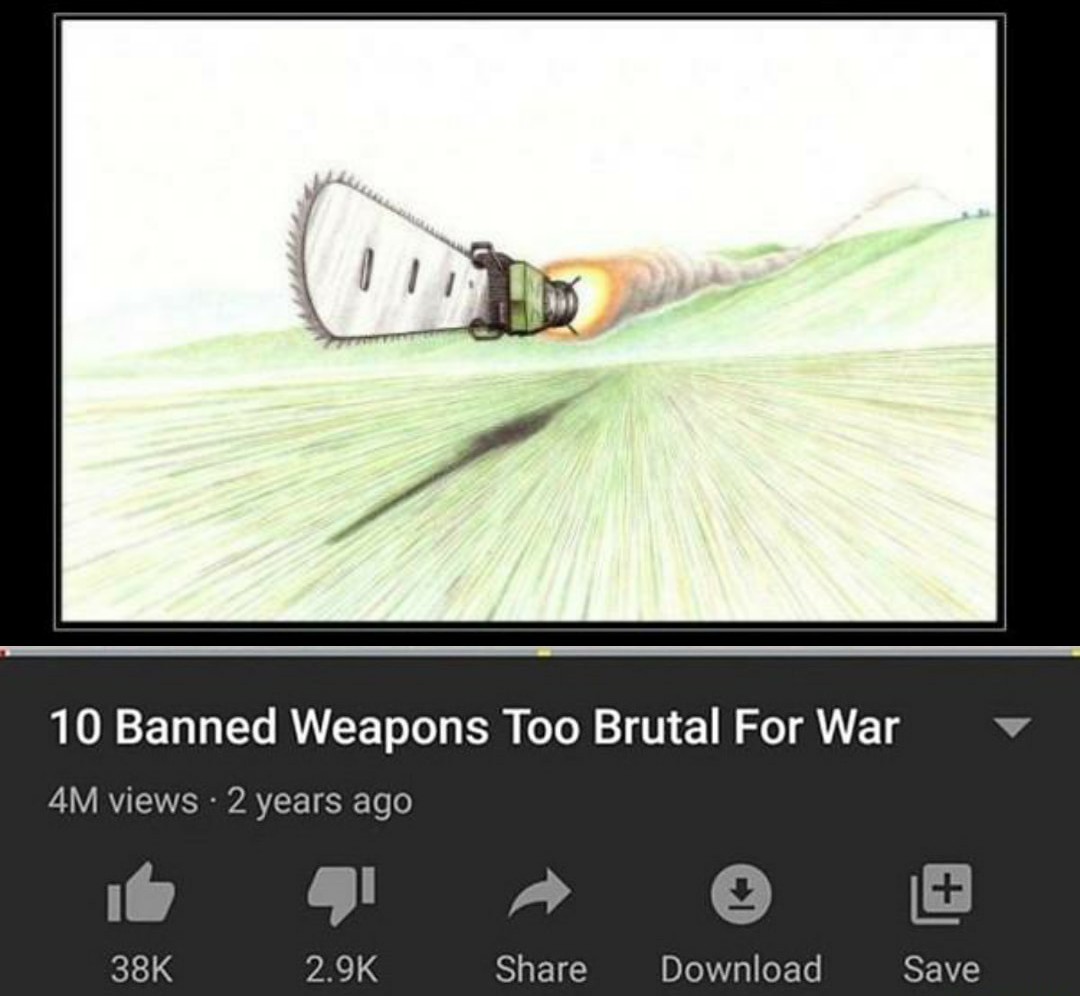 Too Brutal Anime Weapons - meme