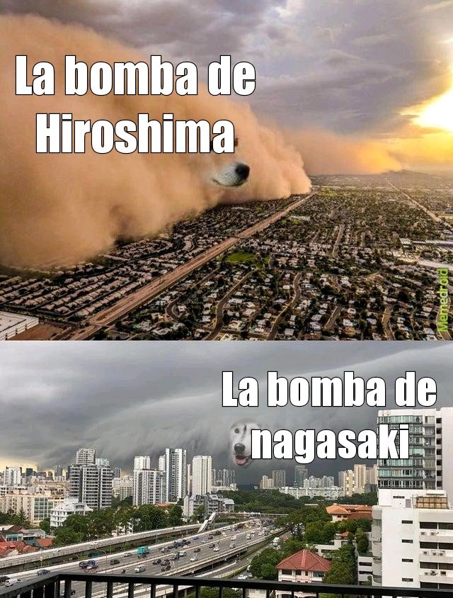 Hiroshima y Nagasaki - meme