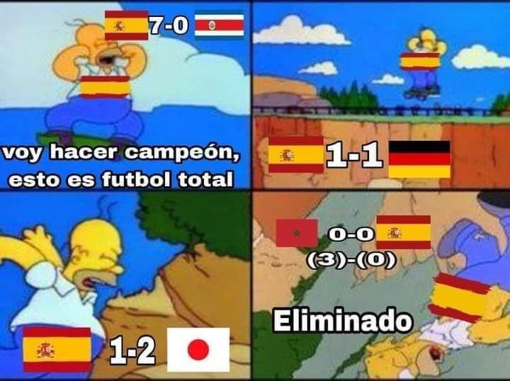 Meme del España vs Marruecos del Mundial