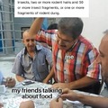 friends talking about food