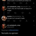 No balls no opinion 