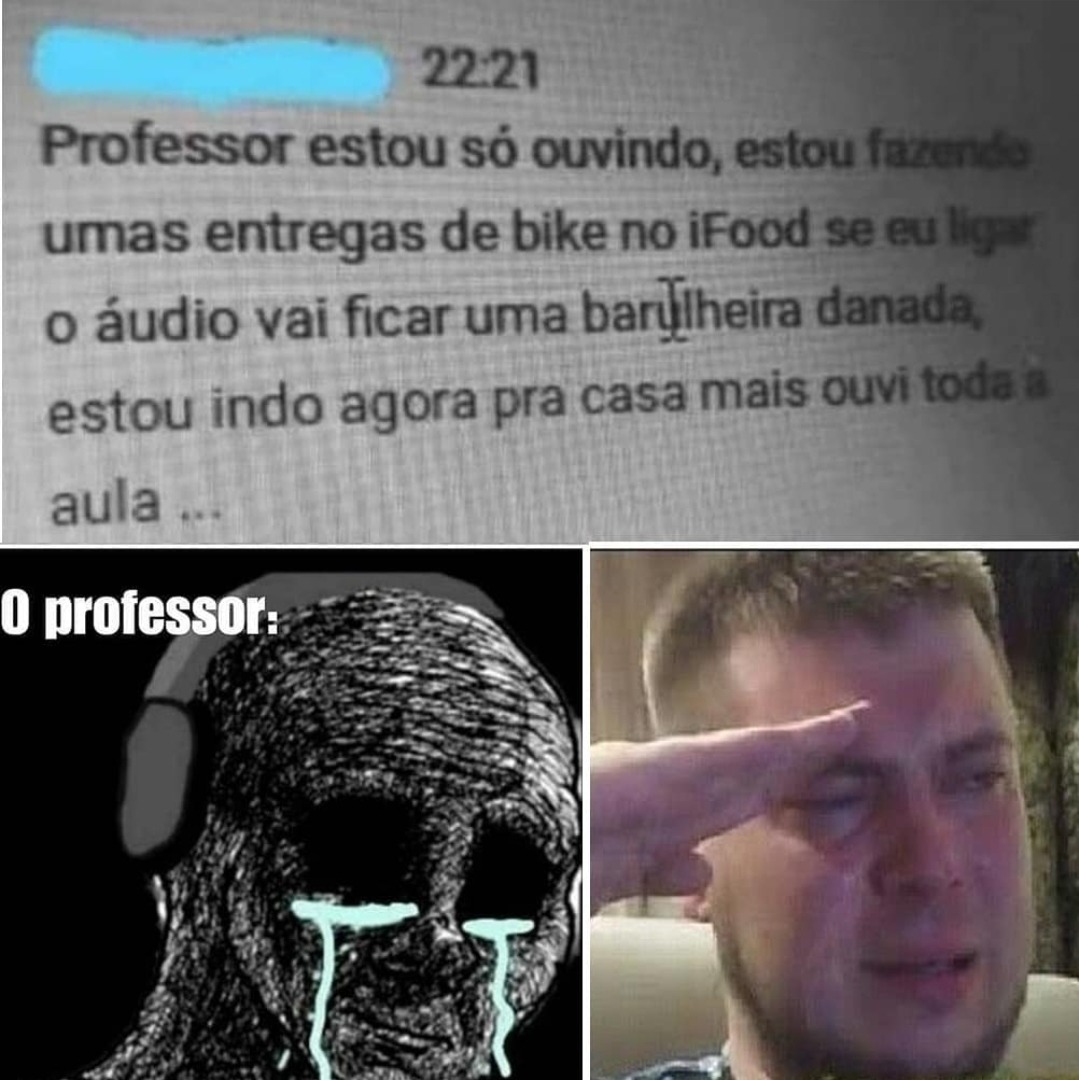 Memes em imagens #85-Aula online 