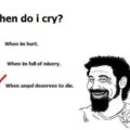 when do you cry?