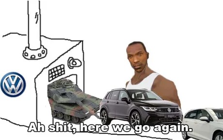 Volkswagen producing tanks again - meme