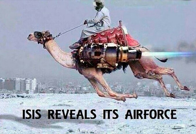 ISIS AIRFORCE, WE'RE F*CKED - meme