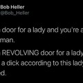 What about holding a revolver to the lady at the door?